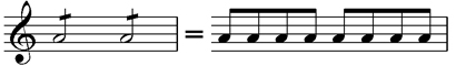 #4: Measured tremolo notation